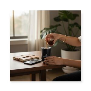 new Poshmark ༄ Stemless Wine Tumbler ༄ Coffee Cup ༄ Black Stainless Steel